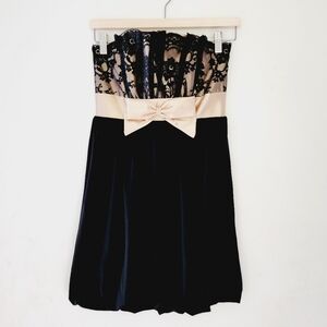 JESSICA MCCLINTOCK for gunne sax strapless mini dress